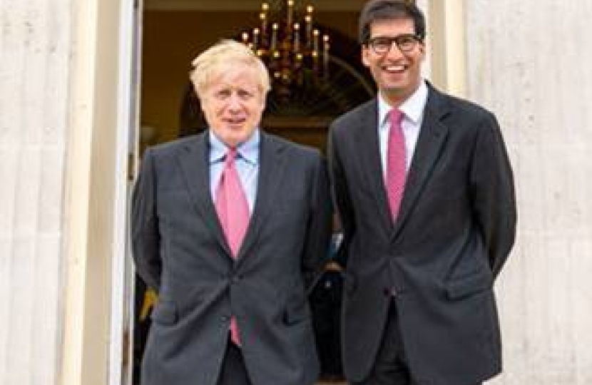 Boris Johnson and Ranil Jayawardena