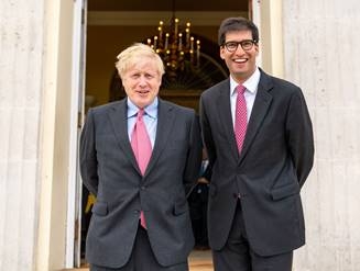 Boris Johnson and Ranil Jayawardena
